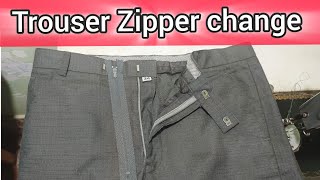 Trouser Zipper change || Pant Zip Repair and Alter || By Assam Tailor