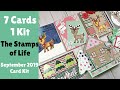 The Stamps of Life | September 2019 Card Kit | 7 Cards 1 Kit
