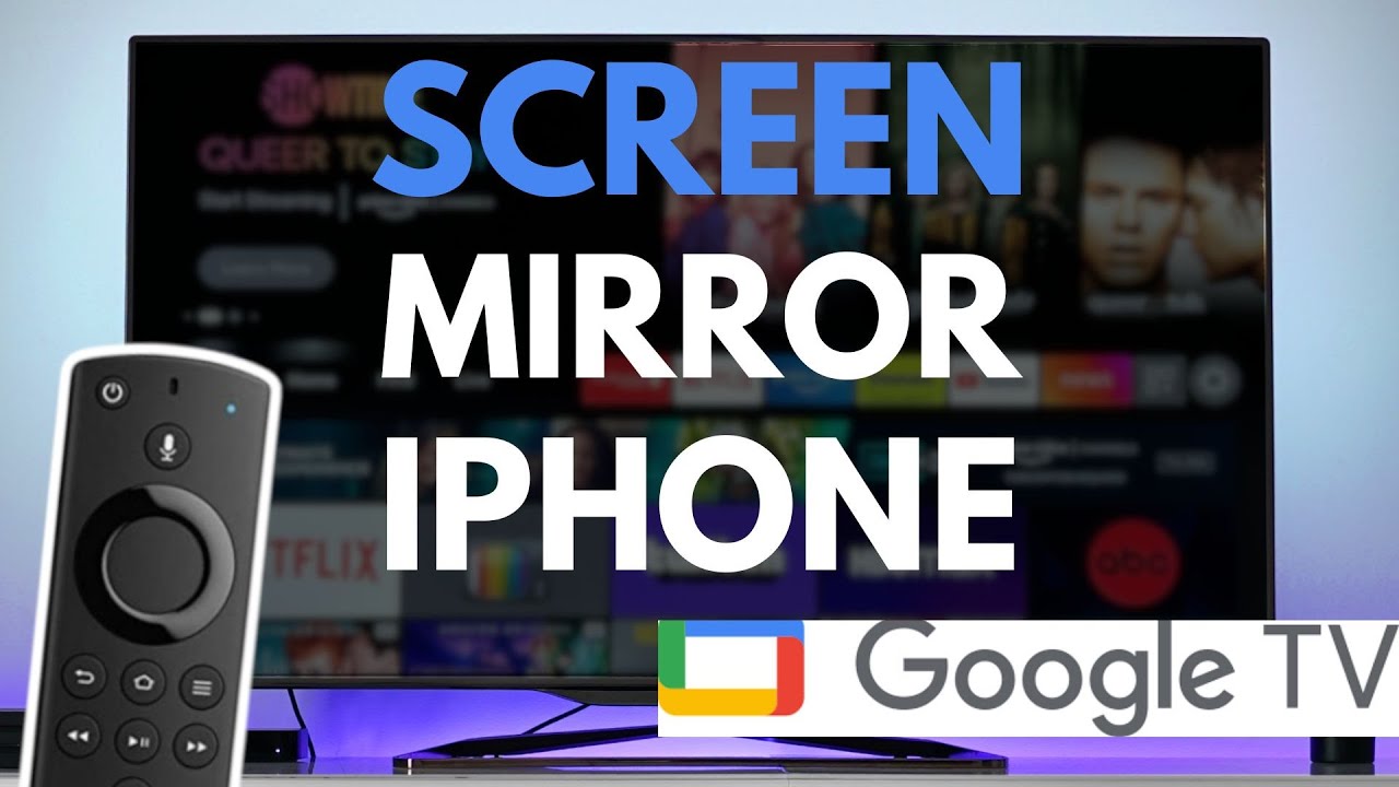 How To Screen Mirror iPhone To Google TV - YouTube