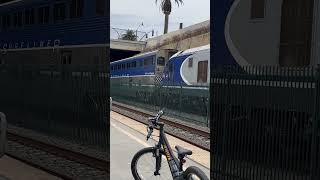 Double Train Amtrak Surfliner Solana Beach