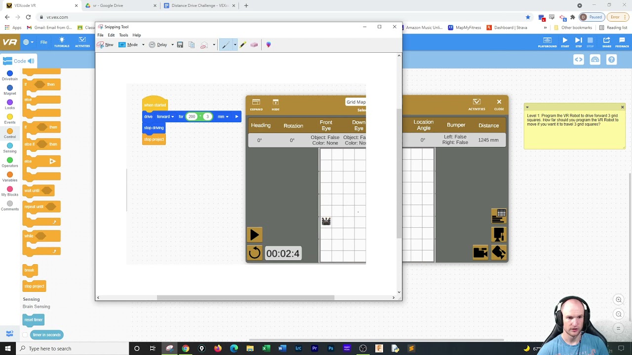 Vex Vr 1 Distance Challenge