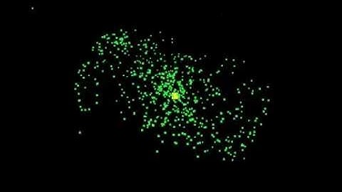 Dummy gravity simulation with more particles in 3D