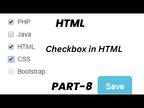 Checkbox in HTML || Mastering checkbox in html || Selection of multiple choice  #part8