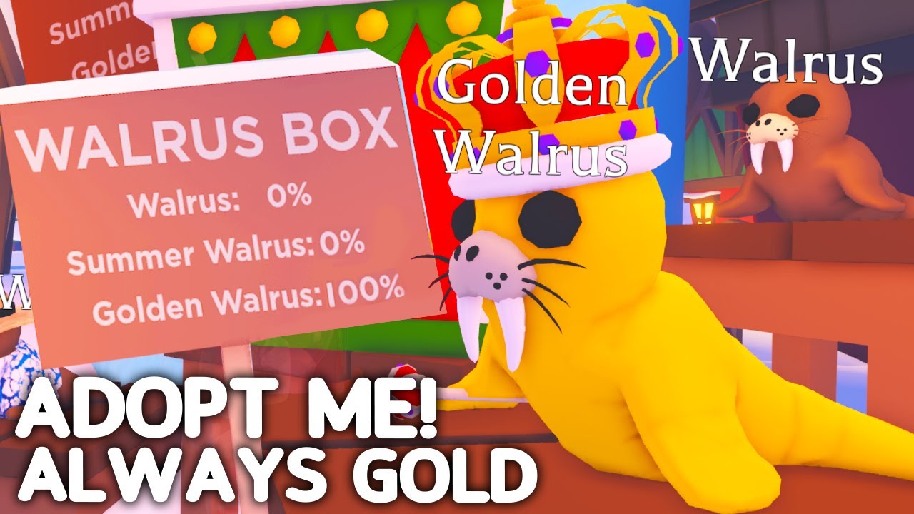 ALWAYS GET GOLDEN WALRUS! Testing Adopt Me Christmas Update Hacks To
