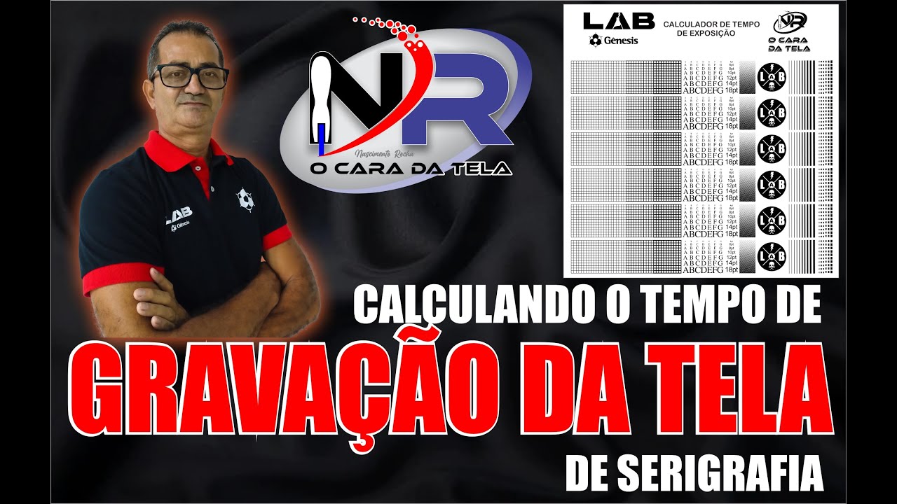 COMO CALCULAR O TEMPO DE GRAVAÇÃO NAS TELAS DE SERIGRAFIA