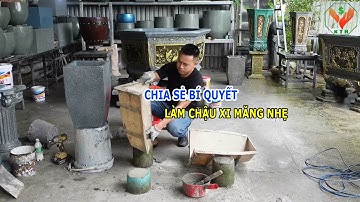 Chia sẻ bí quyết làm chậu xi măng nhẹ | Khuôn Tổng Hợp