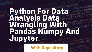 python for data analysis data wrangling with pandas numpy and jupyter