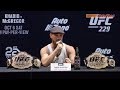 UFC 229 Pre-fight Press Conference: Khabib vs McGregor