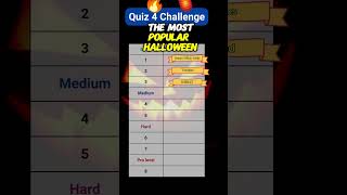Quiz 4 Halloween Challenge | Trivia| Game| #challengevideo #funnydares #gamesforkids #ytshorts