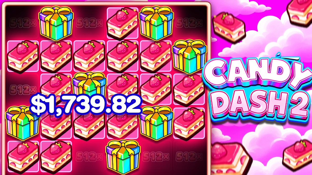 WE TRIED OUT THEW *NEW* CANDY DASH 2 SLOT...