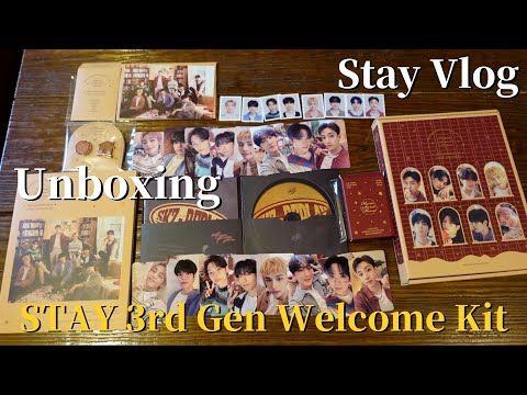 Stay Vlog💛Stray Kids 2nd Gen Welcome Kit Unboxing Video