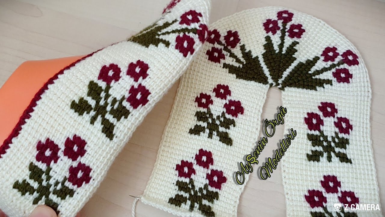 Tam gelin bohçasına göre tunus işi patik modeli buyurun izlegin