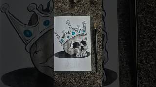 Inktober 2026 Day 2 - Relic 🤴🏿 #art #artchallenge #inktober #lineart #skull #art #artprocess #draw