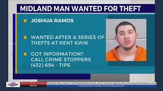 Midland police issue warrant for Joshua Ramos after Kent Kwik thefts
Midland police are asking the public for help in locating a man wanted on an active theft warrant after a series of thefts at local convenience stores. Midland police issue warrant for Joshua Ramos after Kent Kwik thefts