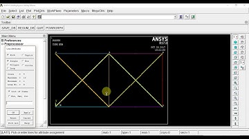 STRESS AND DEFLECTION ANALYSIS OF 2D TRUSS USING ANSYS