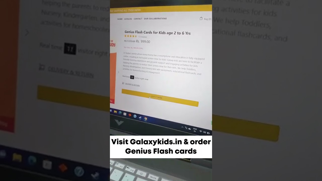 Reduce screen time of your babies by Ordering Flashcards from Galaxykids.in | Jiana Shah | 