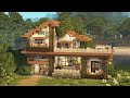 Minecraft  aesthetic cottagecore house tutorial  mizunos 16 craft resource pack