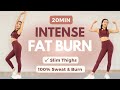 20min intense fat burning cardio better than gym  100 sweat  result  no equipment