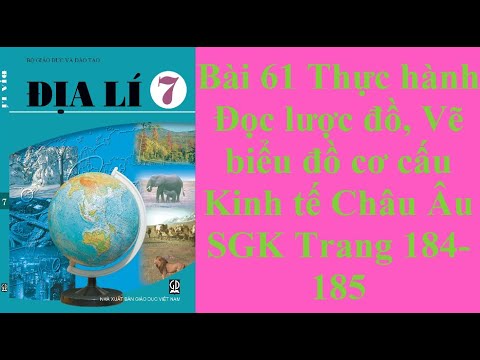 Địa lí 7 Bài 61 Thực hành đọc lược đồ, vẽ biểu đồ cơ cấu KT Châu Âu SGK Trang 184 date 13/5/2021 - youtube