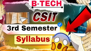 📚 B-TECH CSIT 3rd Semester Syllabus 2025 | Complete Subject List & Details