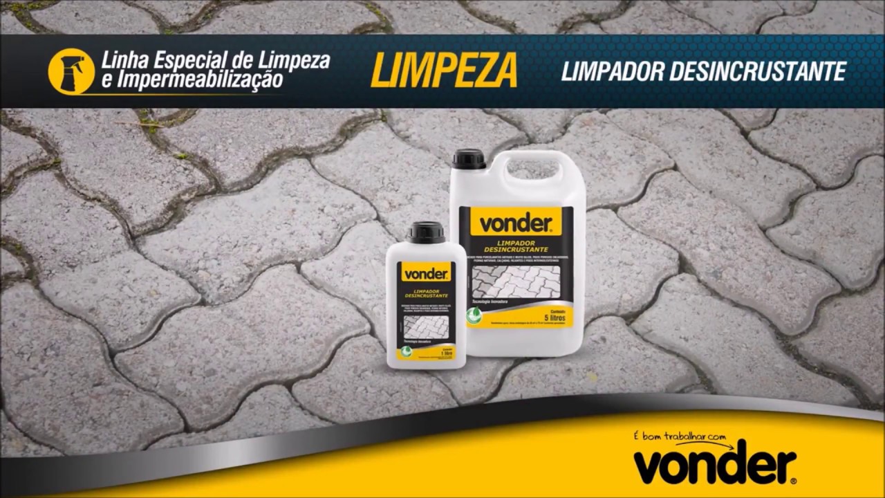 Linha de Limpeza Impermeabilização da Vonder - A Mega Loja
