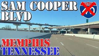Sam Cooper Blvd West - CANCELLED I-40 - Memphis - Tennesee - 4K Highway Drive