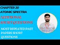 Additional Short Questions | Chapter 20 | Atomic Spectra | Class 12 Physics