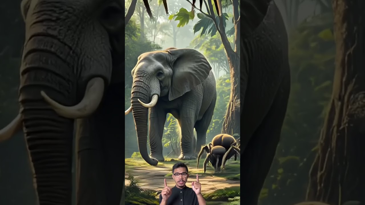 Incredible animal fusion, elephant-spider 