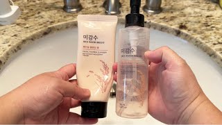 The Face Shop Rice Water Facial Cleansing Oil and Foam Cleanser - REVIEW