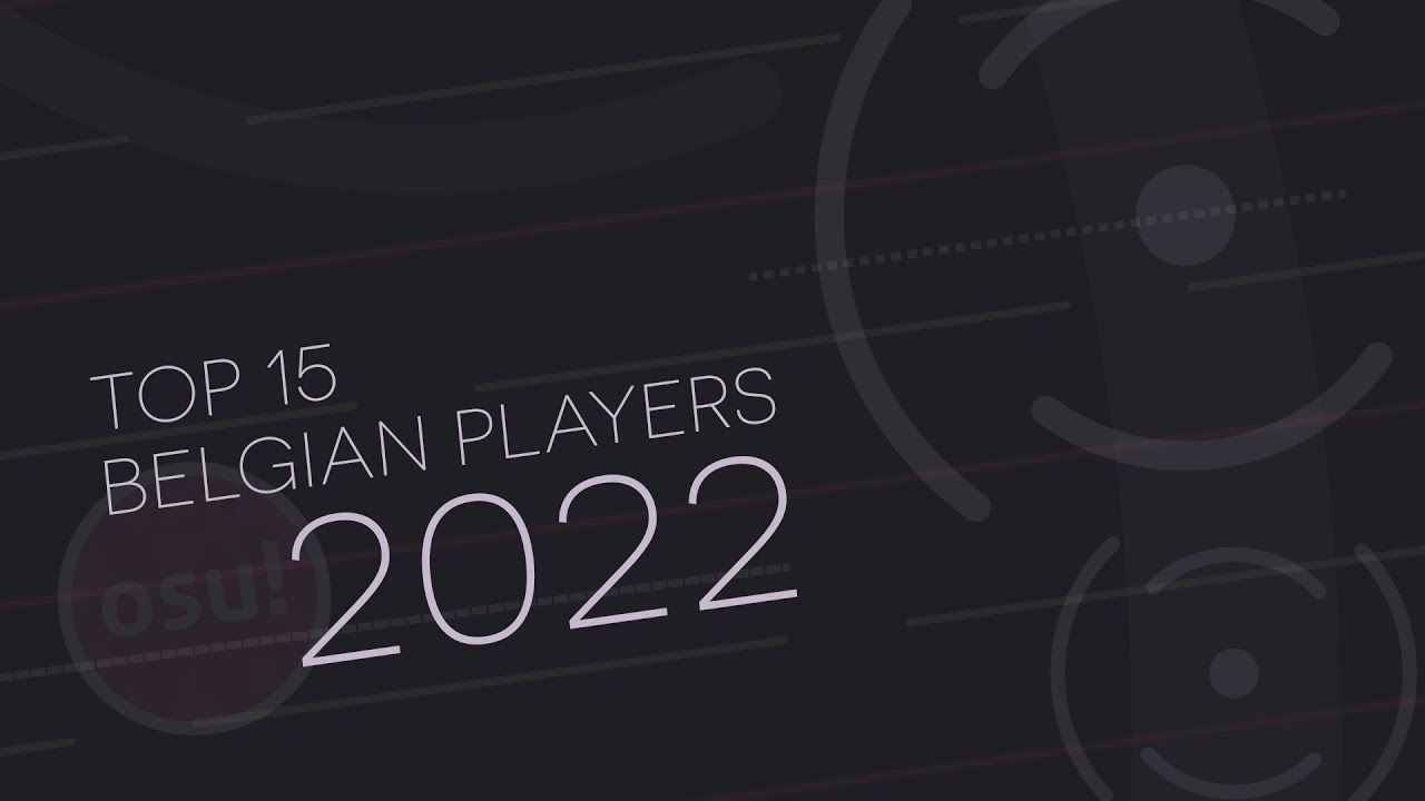 Top 15 Belgian osu! Players of 2022
