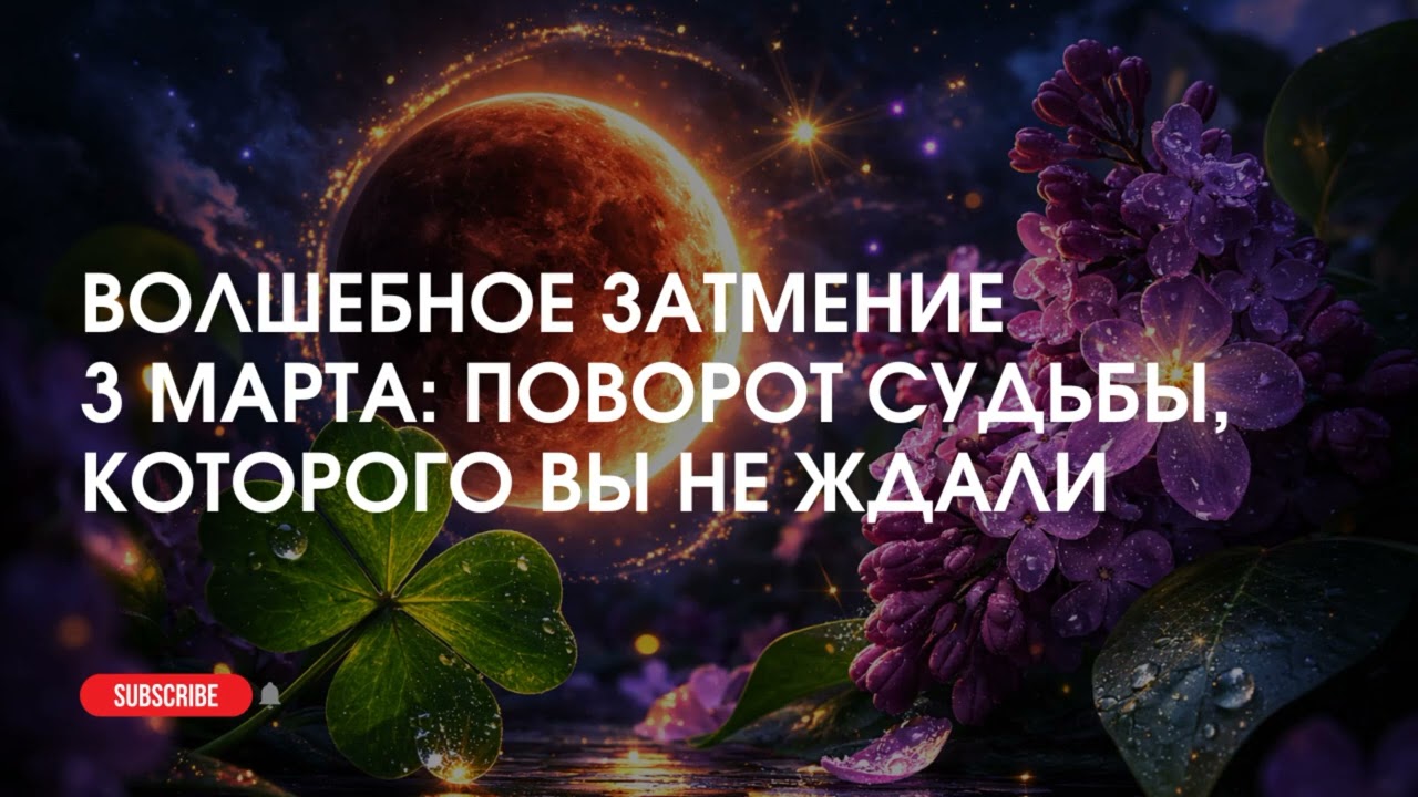 ВОЛШЕБНОЕ ЗАТМЕНИЕ 3 МАРТА 2026 ГОДА: ПОВОРОТ СУДЬБЫ, КОТОРОГО ВЫ НЕ ЖДАЛИ