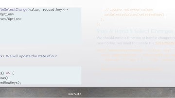 How to Sync Antd Multiple Select Table Checkbox State with a Select Option