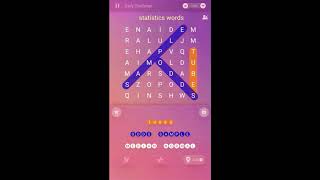 Word Search Pro Daily July 11 2019 | Word Search statistics words
