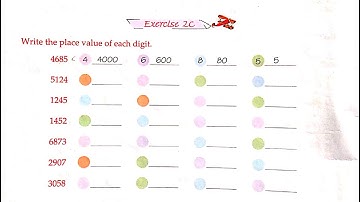 Class 3rd (III) Mathematics| Chapter 2 Four digit Numbers | Place Value | Exercise 2C