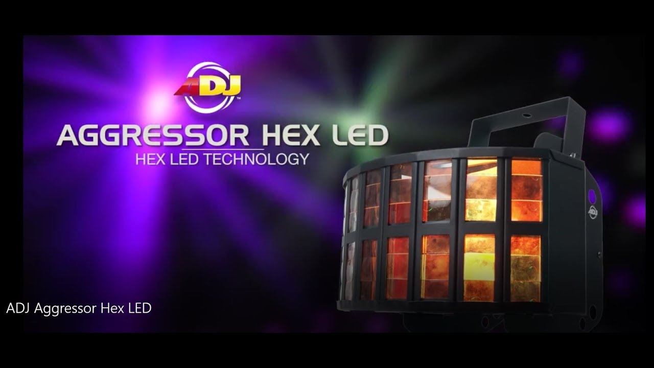 ADJ Aggressor Hex LED - YouTube