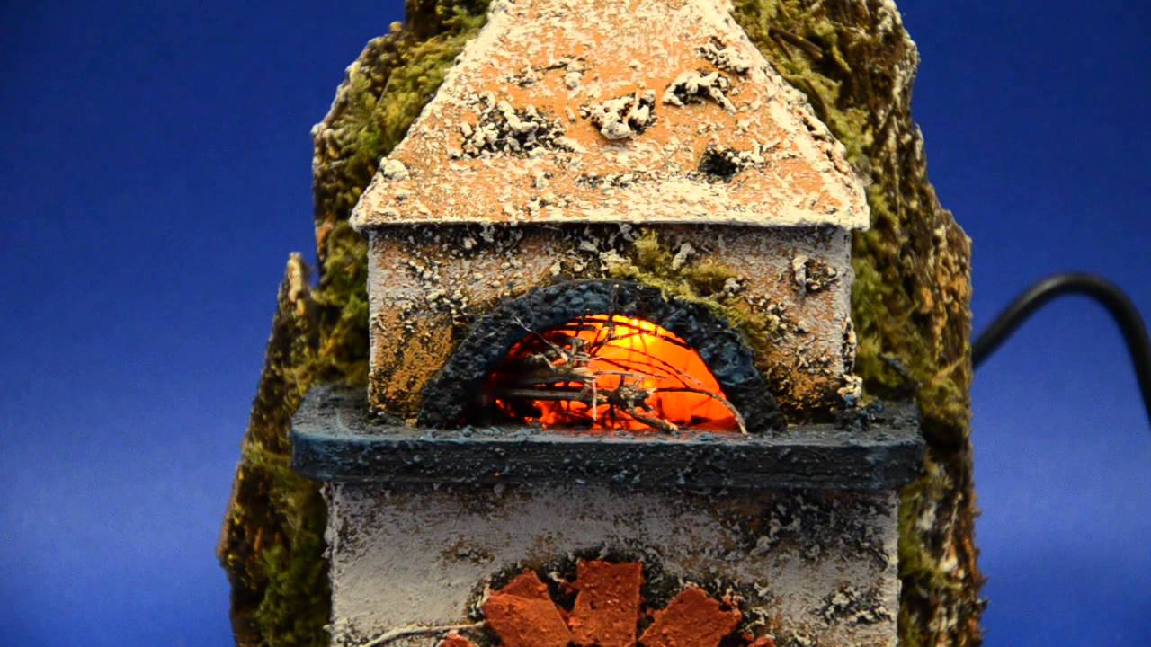 Forno Per Presepe Fai Da Te Forno con Fuoco per Presepe - YouTube