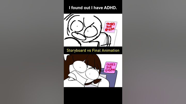Storyboard vs Animation: I have ADHD (shot 1)
