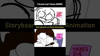 Storyboard vs Animation: I have ADHD (shot 1)