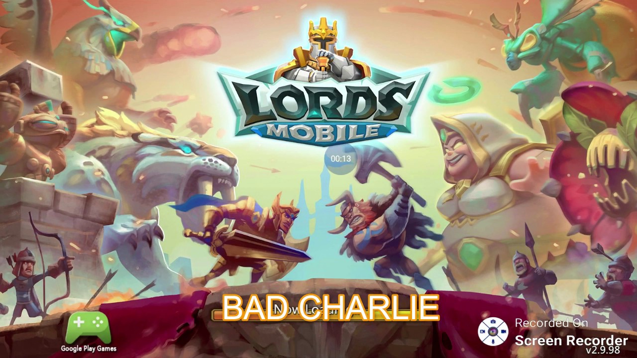 K636 Lords Mobile - action against angry overlord guild. 로드 모바일 k636 국왕들과 싸움