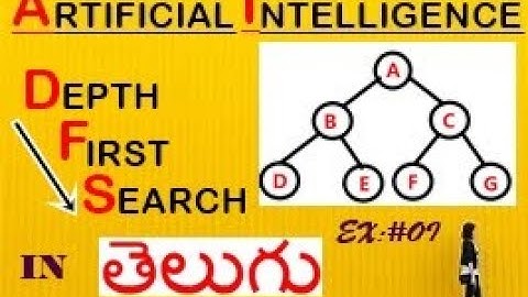 Depth First Search (AI) IN TELUGU -PART 1  || B.TECH HELPER