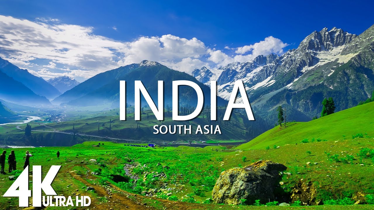 FLYING OVER INDIA 4K UHD   Relaxing Music Along With Beautiful Nature Videos   4K Video UltraHD
