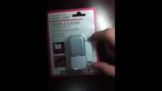 Automatic closet light unboxing!