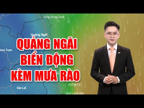 Bản tin thời tiết 13/02: Quảng Ngãi biển động kèm mưa rào
