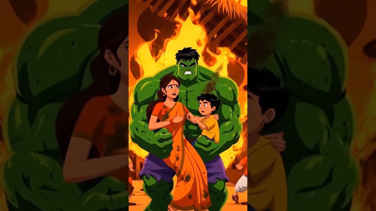 HULK vs BURNING VILLAGE