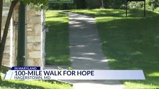 Hagerstown small business owner inspires hope, healing on 100-mile walk