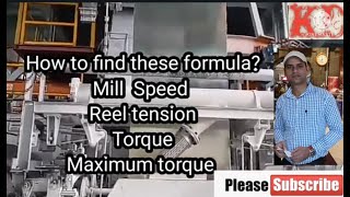 Torque and  Tension, Torque Tension and Speed , industrial calculation || Horse power calculation || screenshot 1