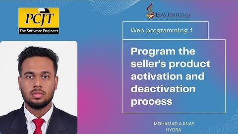 Program the seller