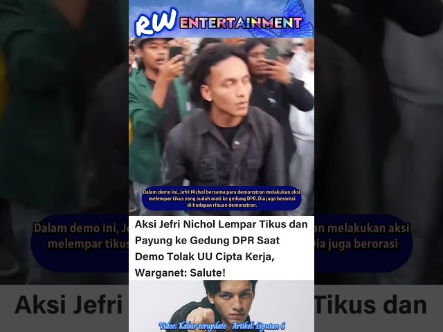 Jefri Nichol terang-terangan lempar payung #news #new #trending #youtuber #fyp #viral #artist class=