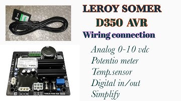 LEROY SOMER D350 AVR SIMPLIFY benzblogs