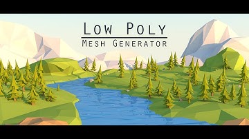 Lowpoly (a.k.a. flat-shaded) Mesh Generator for Unity